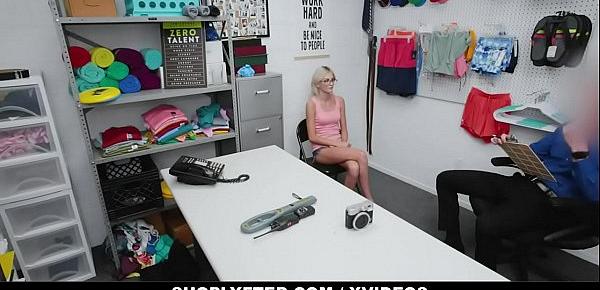  Shoplyfter Skinny Blonde With Eyeglasses (Tallie Lorian) Gets Fucked
